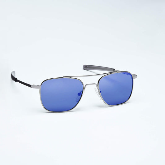 Aviateur - Acier bleu | Bronze foncé