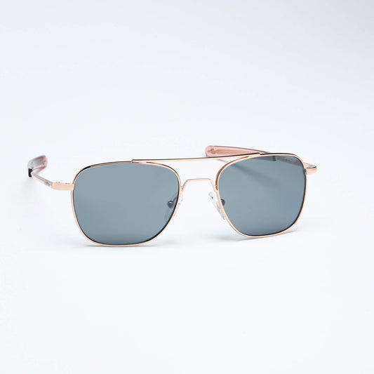 Aviator - Gris amiral | Or rose 23 carats