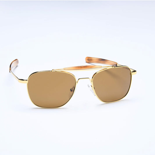 Aviator-B - Arena del desierto | Oro amarillo de 23 quilates