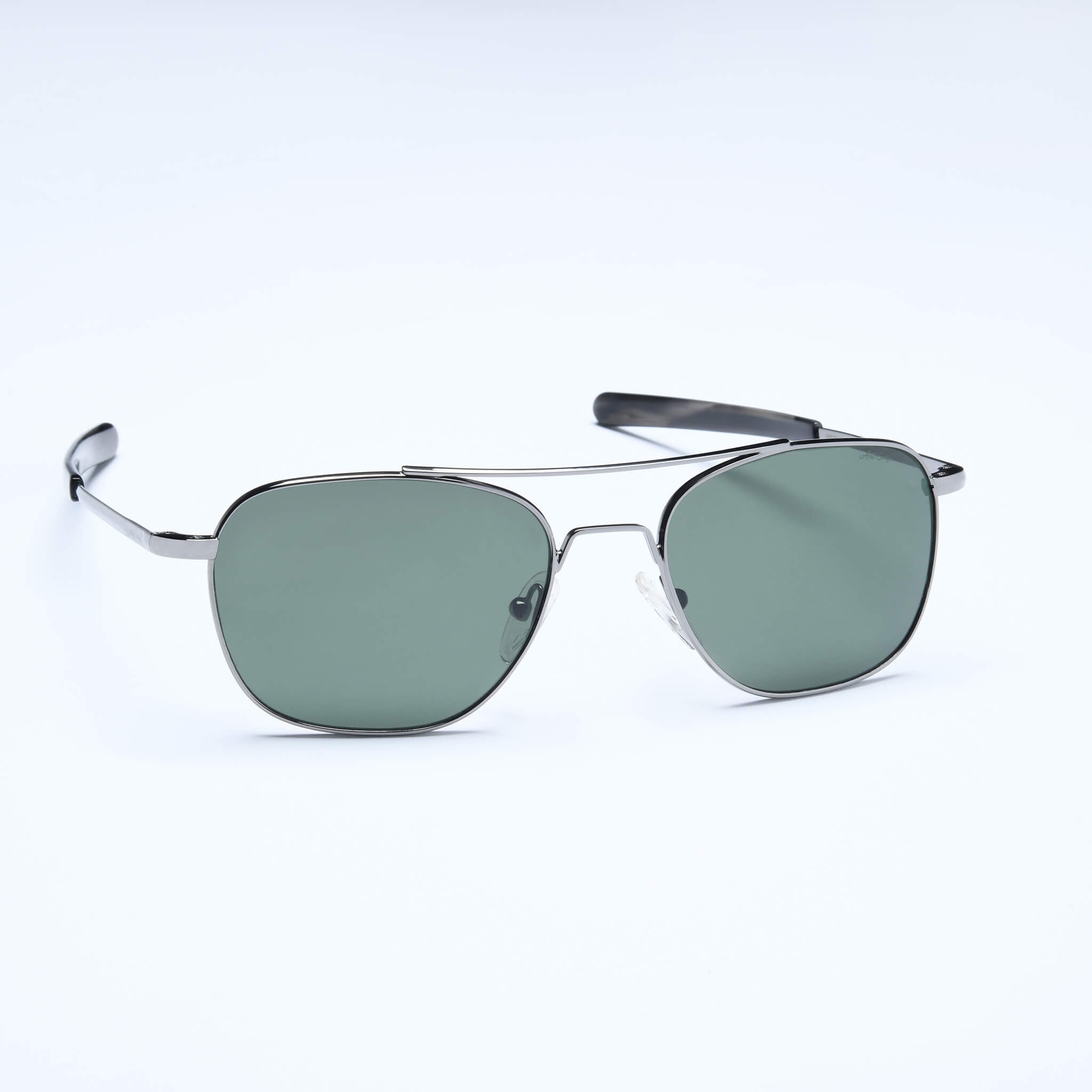 Dark green retailer aviator sunglasses