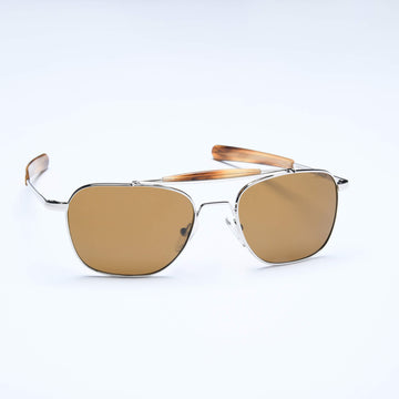 Aviator-B - Desert Sand | Polished Chrome