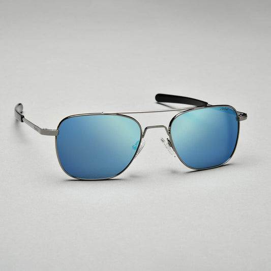 Aviator - Blue Mirror | Dark Gunmetal