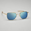 Aviator - Blue Mirror | 23K Yellow Gold