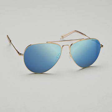 James - Blue Mirror | 23K Yellow Gold