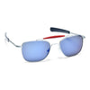 Aviator-B - Artic Blue | Stripes Matte Chrome