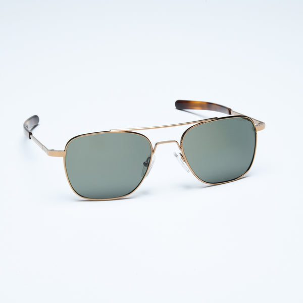 Aviator - American Green | 23k Chocolate Gold – Art-Craft Optical